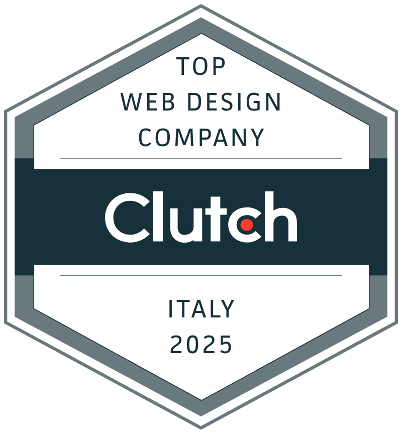 Logo Clutch: Top Web Design Company Italia 2025. Bliss Agency tra le migliori agenzie di branding.