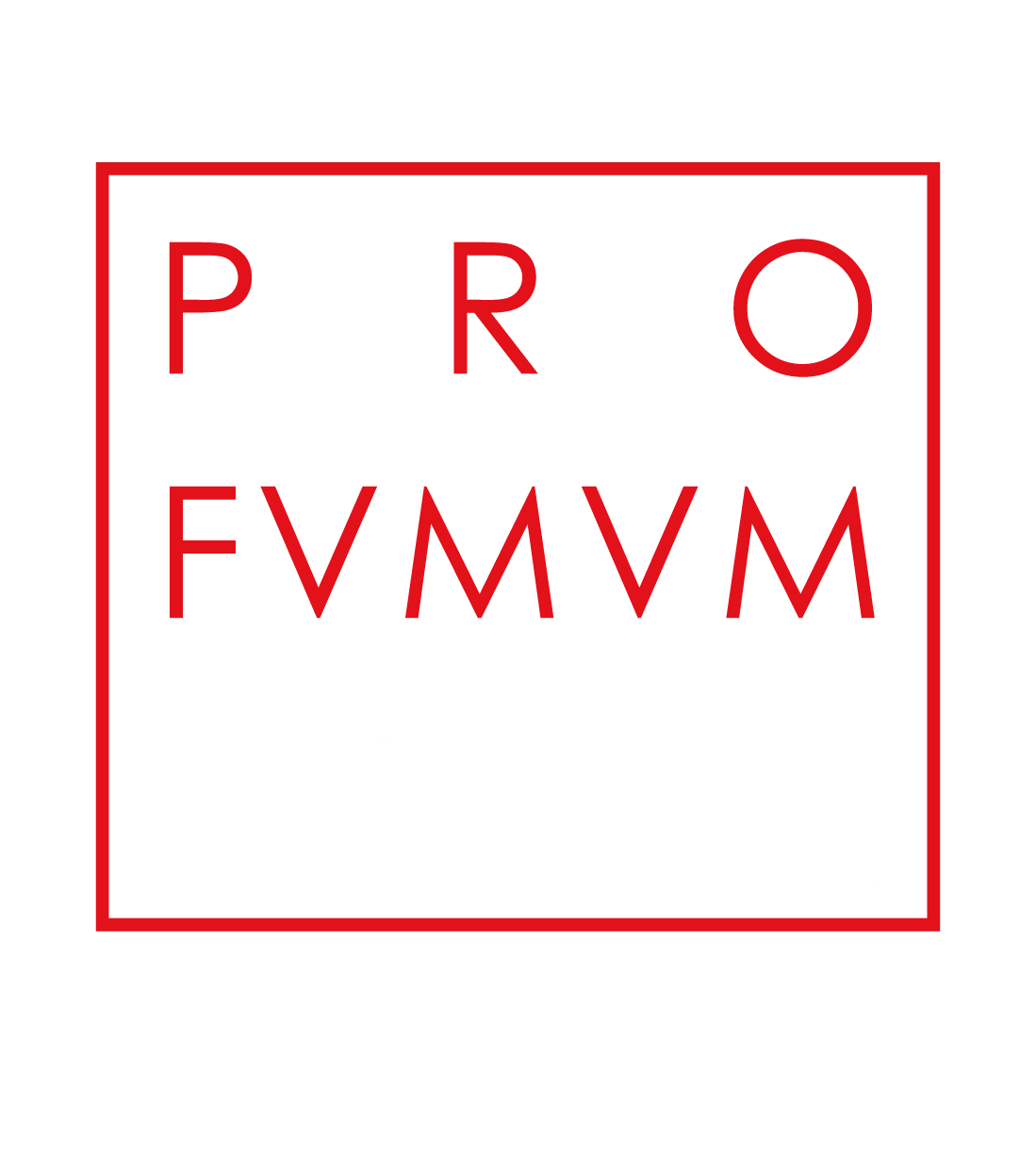 Logo Profumum Roma per Bliss Agency, agenzia di marketing e comunicazione. Design minimalista con testo bianco su sfondo rosso.