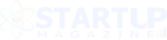 Logo di Startup Magazine: atomo e testo bianco su sfondo blu. Rivista per startup innovative e imprenditori.