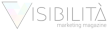 Logo di Visibilità Marketing Magazine con una V stilizzata, rivista di marketing in Italia.